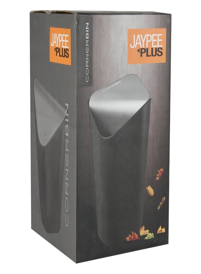 جايبي بلس سلة مهملات جاي بي بلس الزاوية فائقة الاتساع | سلة مهملات مثلثة الشكل للمنزل والمطبخ والحمام والمكتب، سعة 9 لترات، لون أسود - Image 5